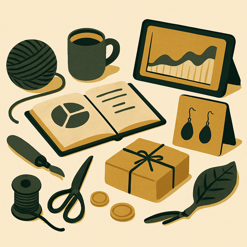See every Etsy fee stacked on a real $35 handmade order, including Offsite Ads and payment processing. Learn to price backward from the profit you need.